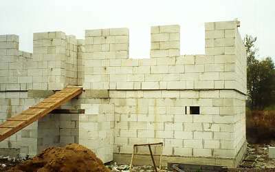 строительство дома из пенобетона